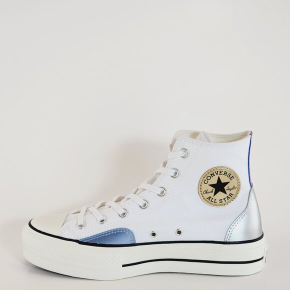 Converse CTAS Lift Hi Chrome Overlays Women's Platform Sneakers A09797C NWT - Picture 3 of 6